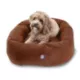 Product Majestic Pet Personalized Suede Bagel Cat & Dog Bed