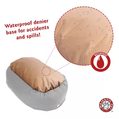 Product Majestic Pet Personalized Suede Bagel Cat & Dog Bed