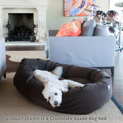 Product Majestic Pet Personalized Suede Bagel Cat & Dog Bed