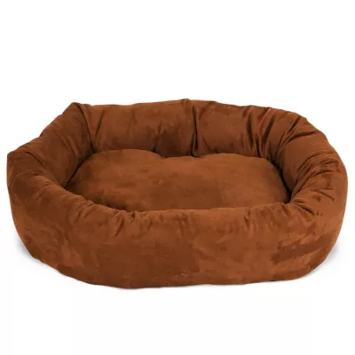 Product Majestic Pet Personalized Suede Bagel Cat & Dog Bed