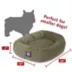 Majestic Pet Personalized Suede Bagel Cat & Dog Bed image thumbnail 4