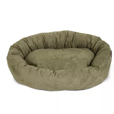Majestic Pet Personalized Suede Bagel Cat & Dog Bed - Image 3