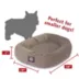 Majestic Pet Personalized Suede Bagel Cat & Dog Bed image thumbnail 4