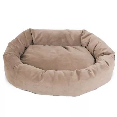 Majestic Pet Personalized Suede Bagel Cat & Dog Bed - Image 3