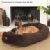 Majestic Pet Personalized Suede Bagel Cat & Dog Bed image thumbnail 7