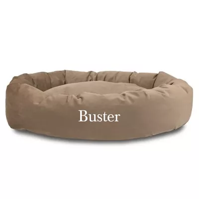 Product Majestic Pet Personalized Suede Bagel Cat & Dog Bed