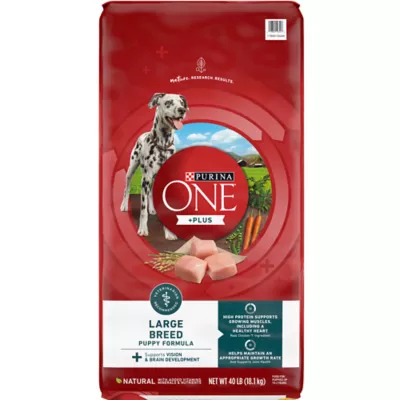 Product Purina ONE® +Plus Large Breed Puppy Dog Dry Food - Chicken, High-Protein, Antioxidants