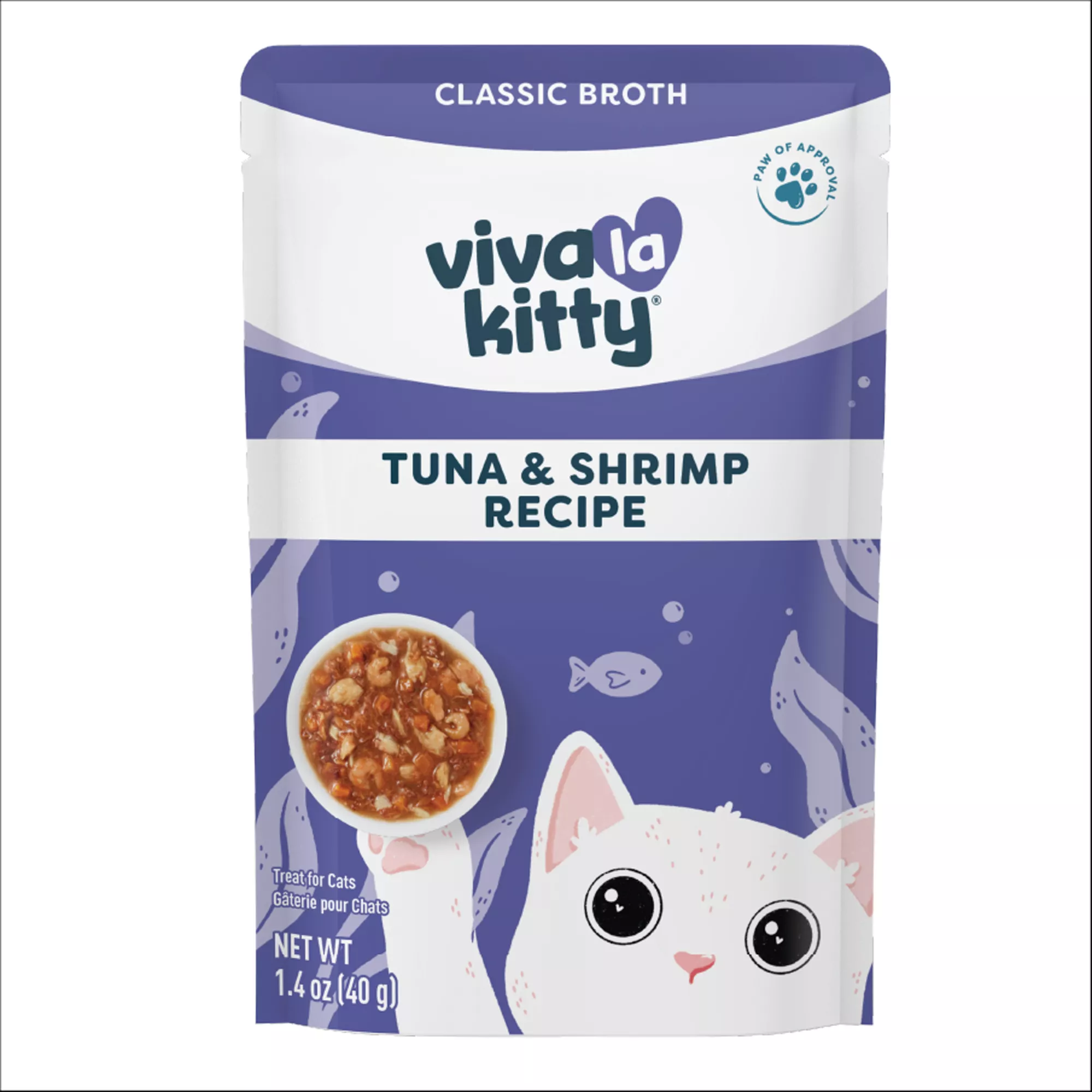 Viva La Kitty® Classic Broth Cat Treat - Grain Free, High Protein