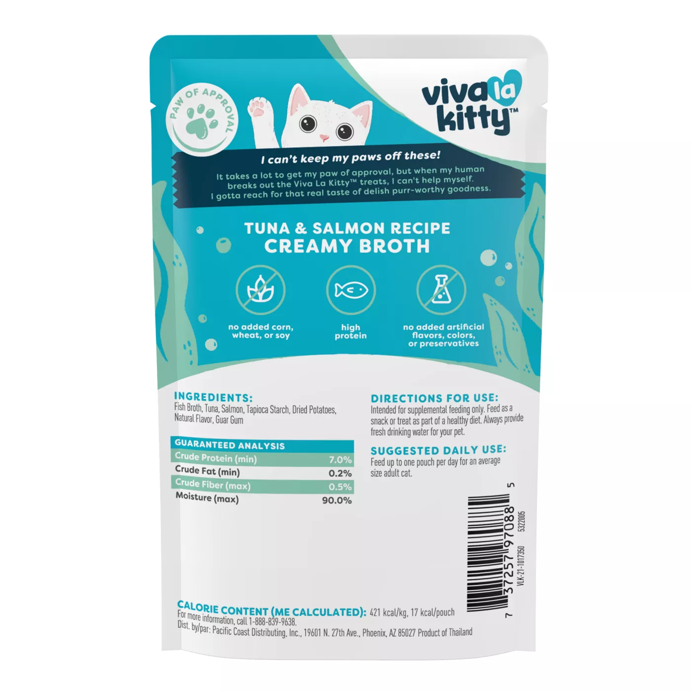 Viva La Kitty Creamy Broth Cat Treat Grain Free High Protein