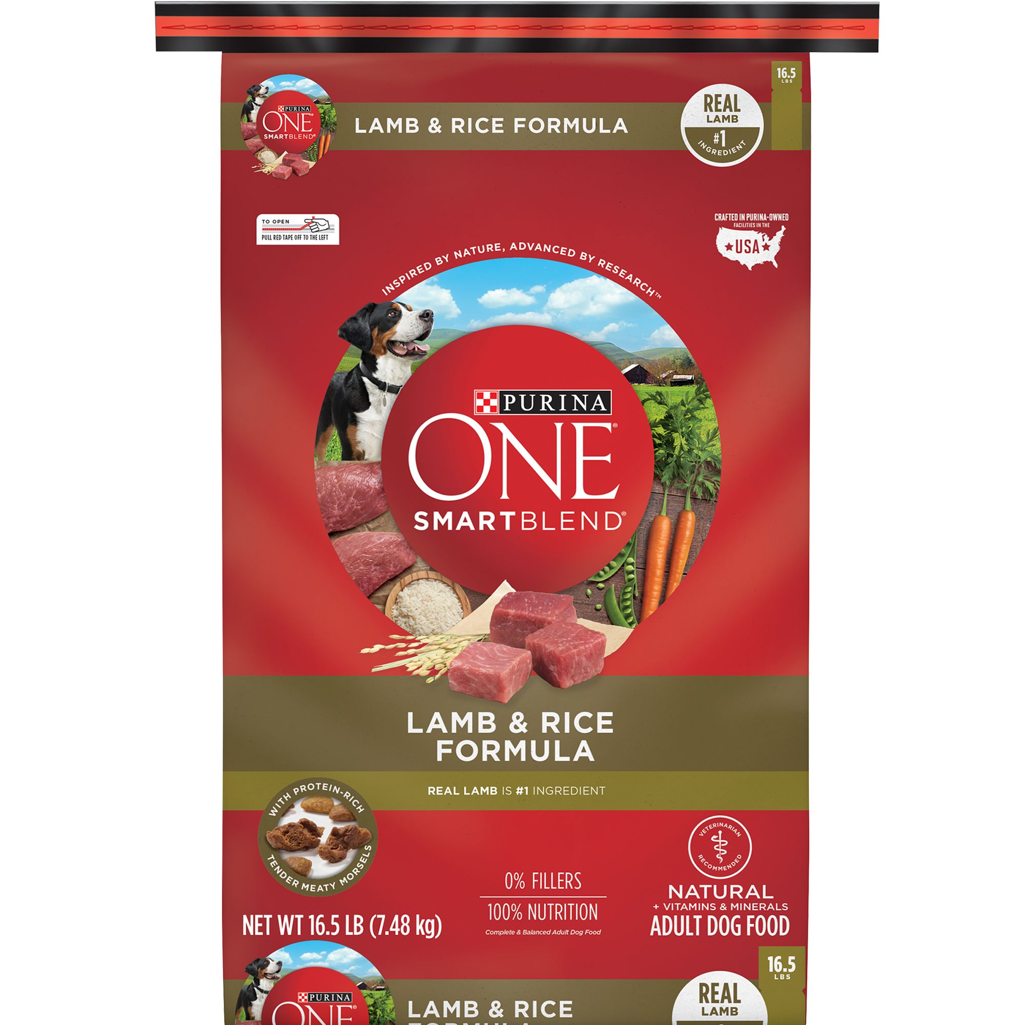 Purina ONE SmartBlend Everyday Nutrition Adult Dog Dry Food Lamb High Protein