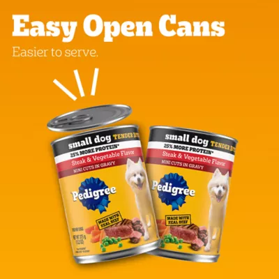 Product Pedigree® Tender Bites in Gravy Small Breed Adult Wet Dog Food - Mini Cuts, 13.2 Oz.