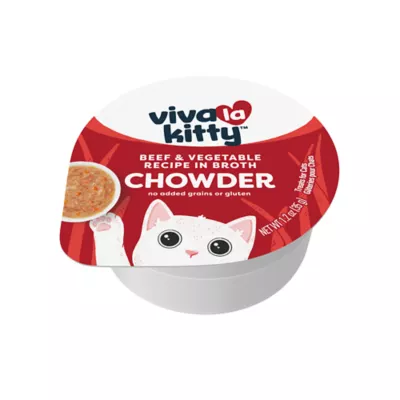 Product Viva La Kitty® Chowder Cat Treat - Grain Free, High Protein, 1.2 Oz