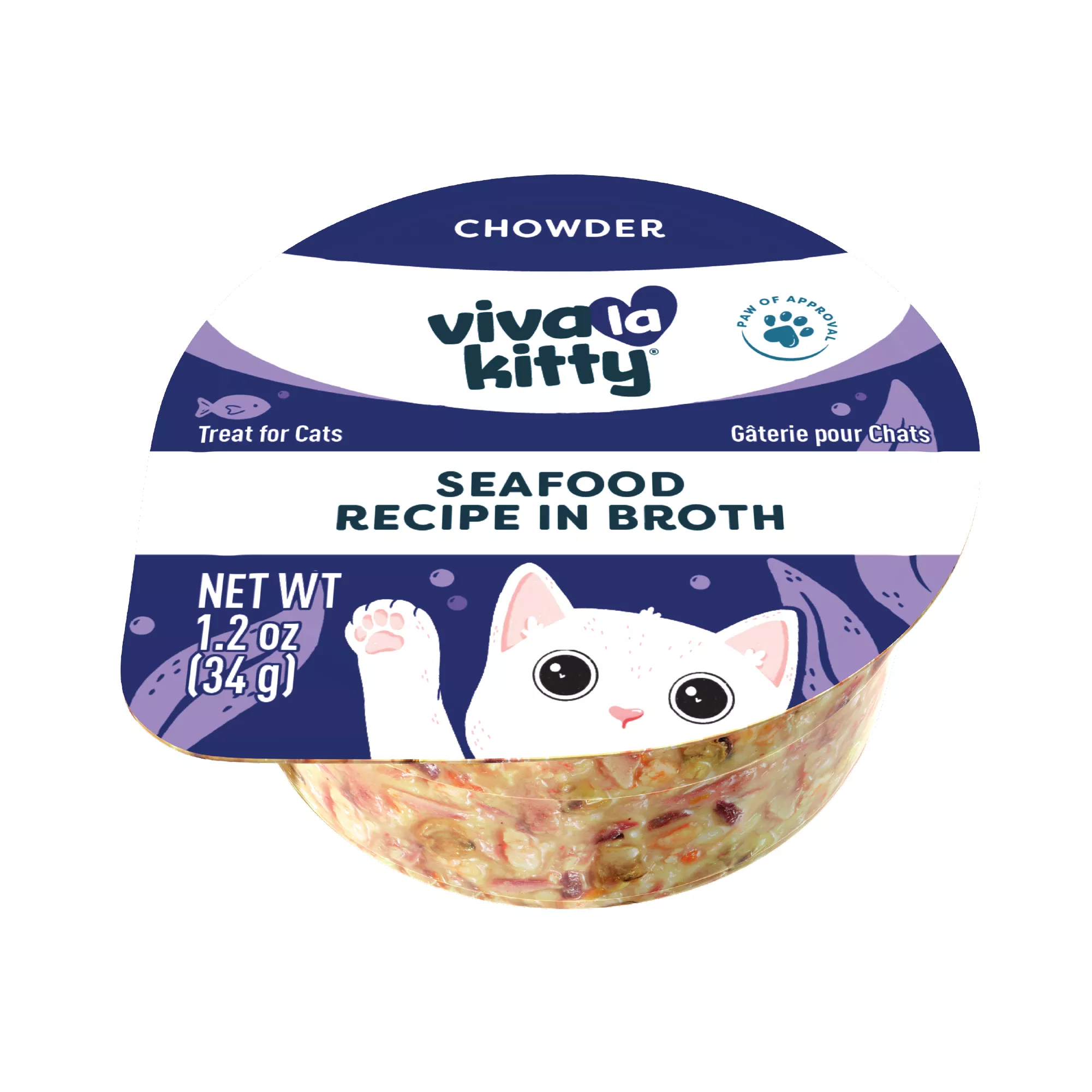 Viva La Kitty® Chowder Cat Treat - Grain Free, High Protein