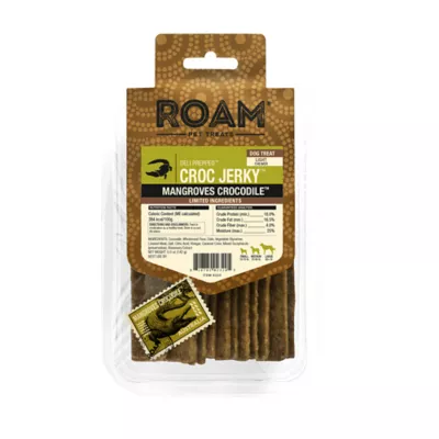 Product ROAM Croc Jerky Dog Treat Chews - Crocodile