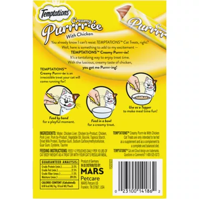 Product Temptations™ Creamy Purrrr-ée Adult Cat Treat - Chicken