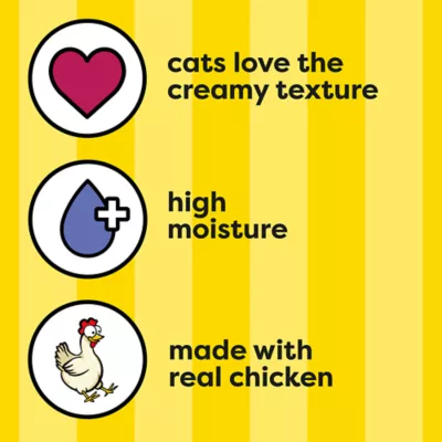 Product Temptations™ Creamy Purée Lickable Adult Cat Treats - Salmon