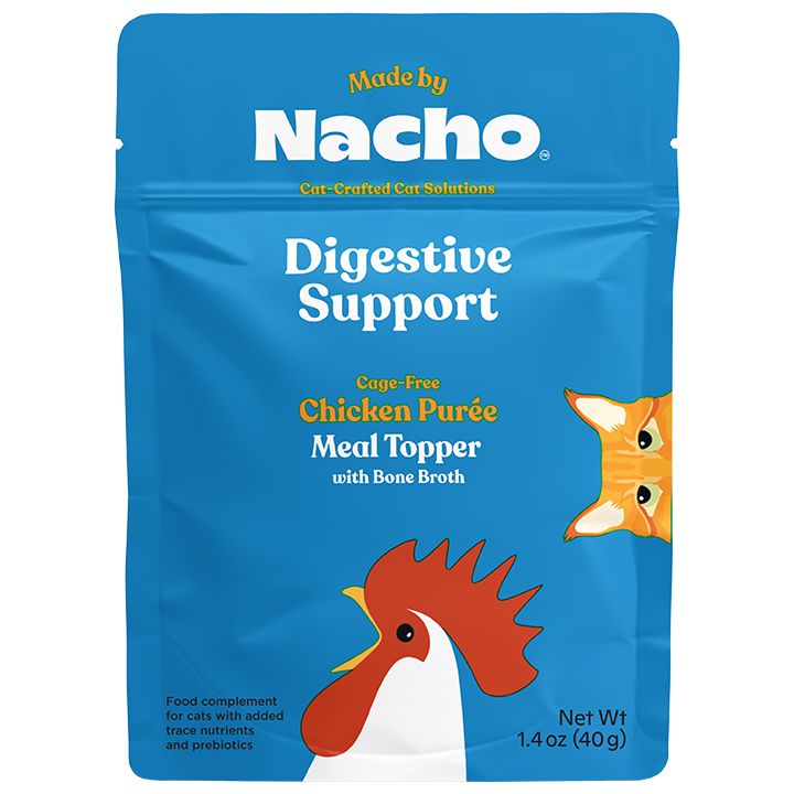 Made By Nacho&trade; Digestive Support Cat Meal Topper with Bone Broth - Chicken