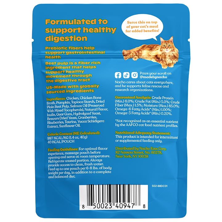 Made By Nacho&trade; Digestive Support Cat Meal Topper with Bone Broth - Chicken - thumbnail 2