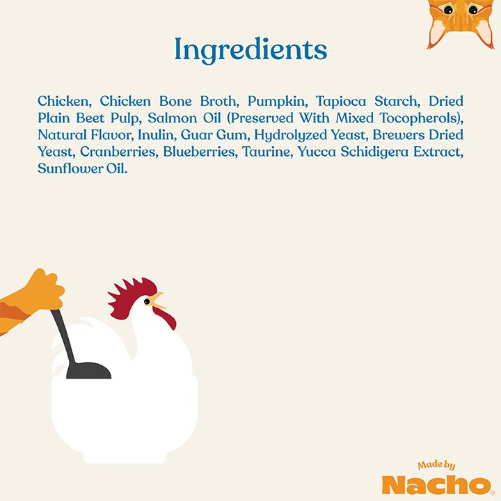 Made By Nacho&trade; Digestive Support Cat Meal Topper with Bone Broth - Chicken - thumbnail 5