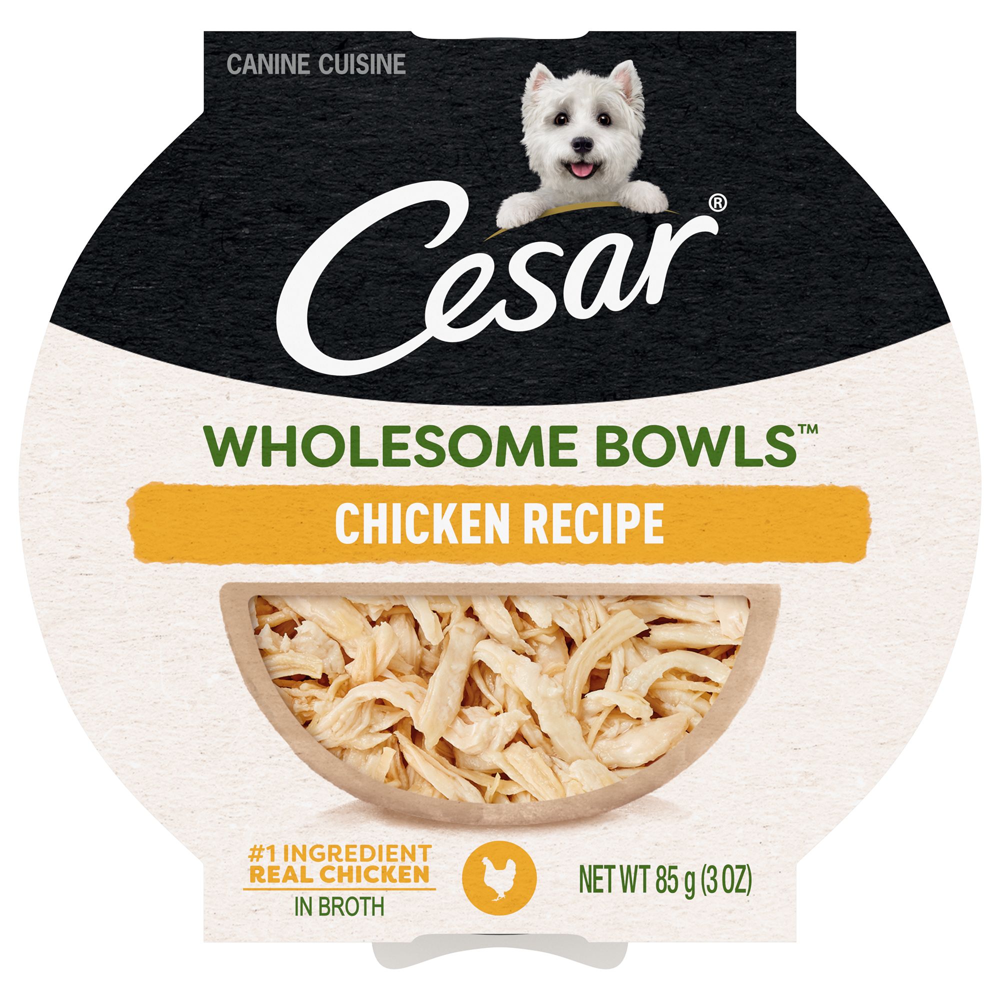 Cesar Wholesome Bowls All Life Stage Wet Dog Food Meal Topper 3 Oz