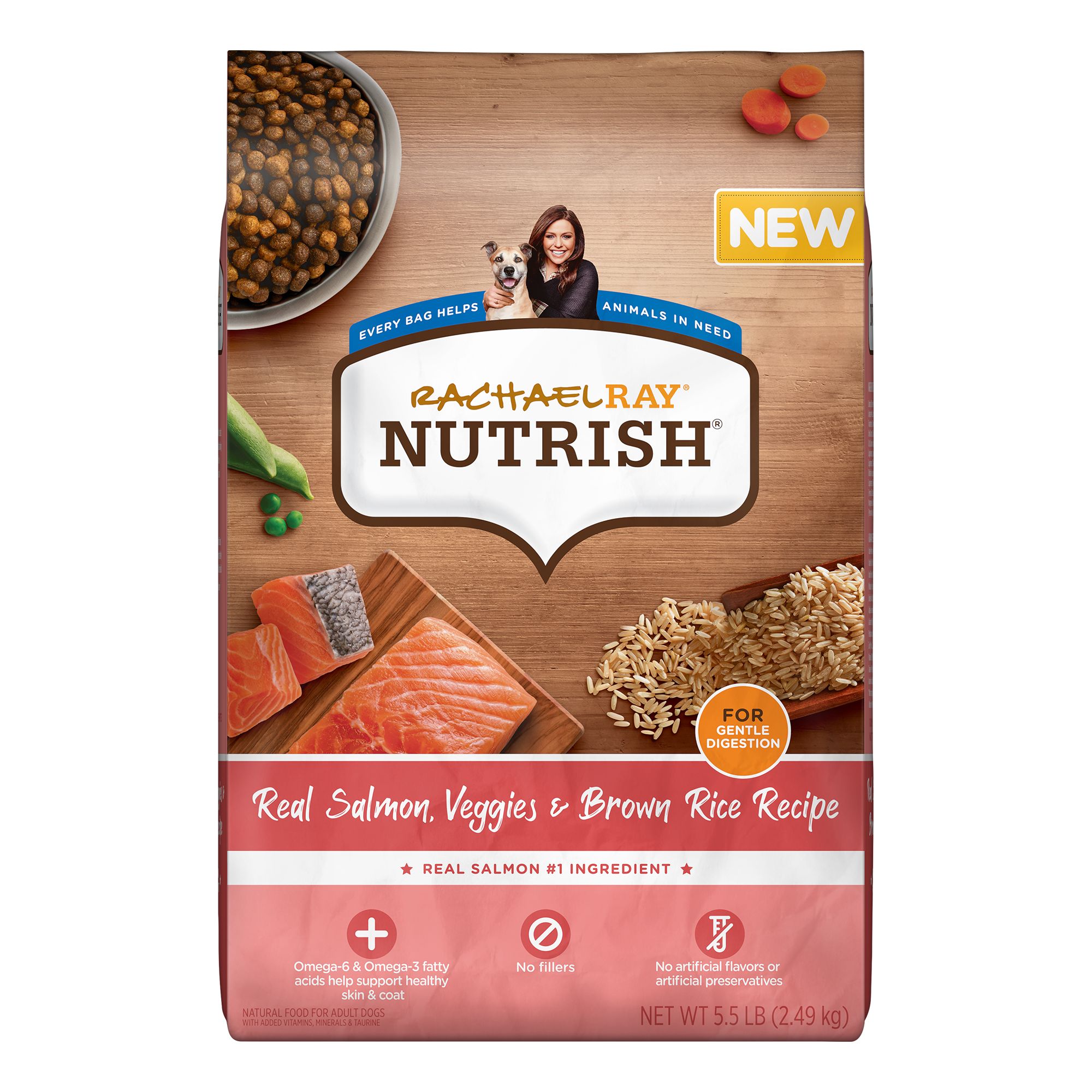 Rachael Ray Nutrish Dry Dog Food Adult - Salmon, Brown Rice | dog Dry ...