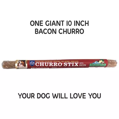 Product Himalayan Chews Churro Stick Dog Yak Chew Bacon 10 Inch 1 Count 2.25 OZ