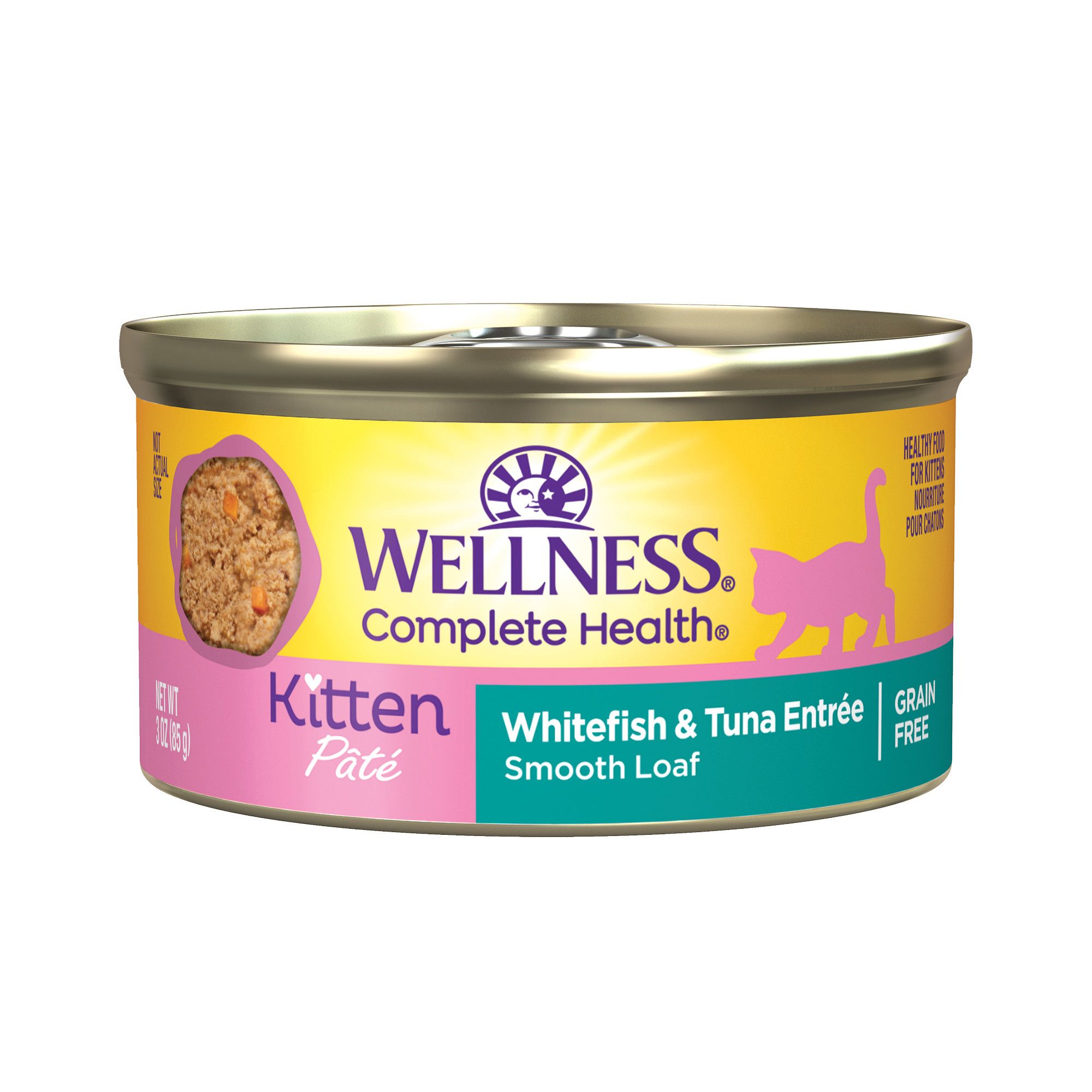 Wellness Complete Health Kitten Wet Cat Food Pate 3 oz Natural Grain Free