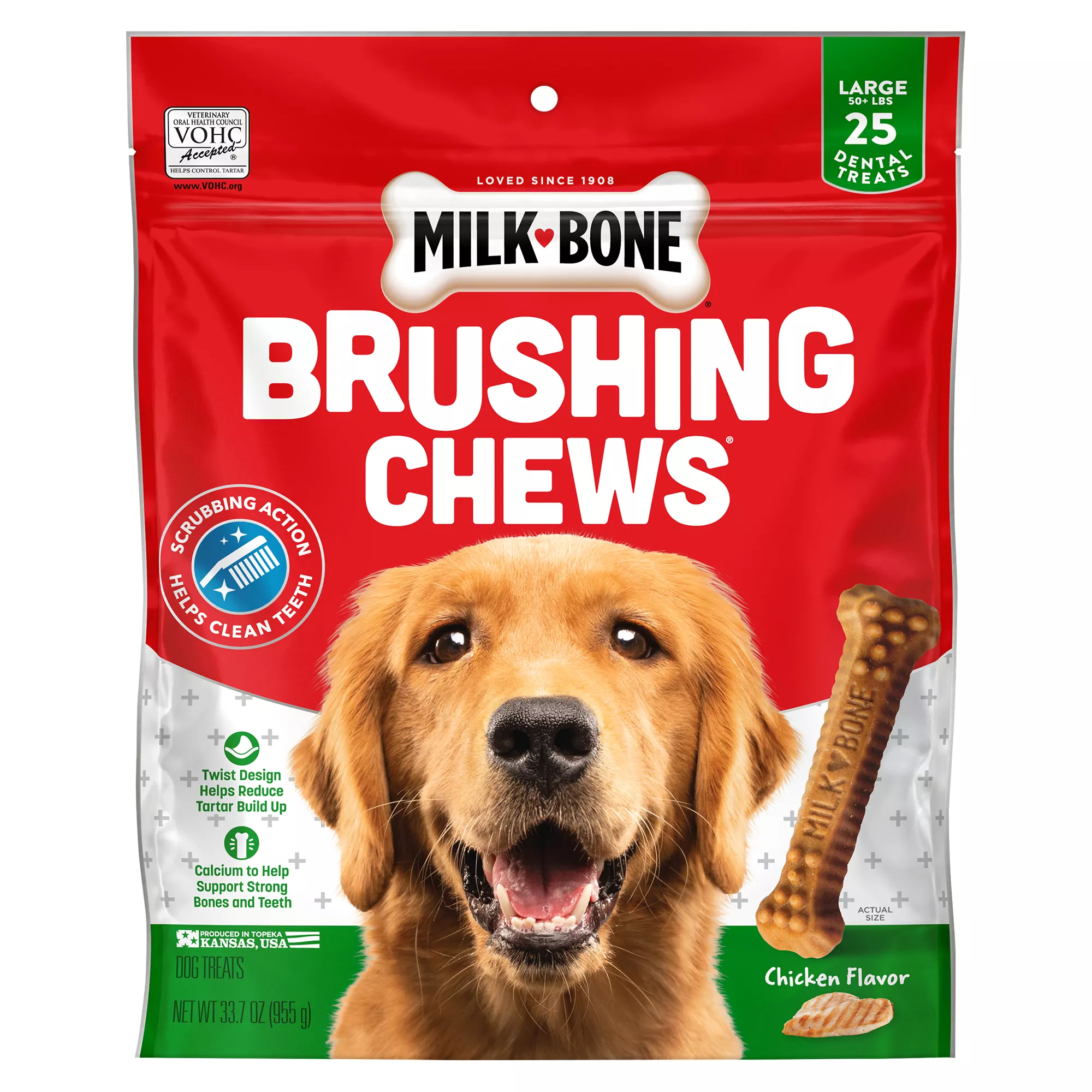 Milk-Bone Brushing Chews Large All Life Stage Dog Treat - Original