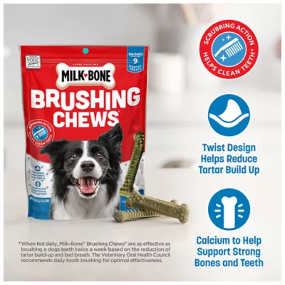 Product Milk-Bone Brushing Chews Small Medium All Life Stage Dog Treat - Fresh