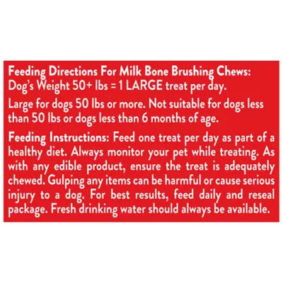 Product Milk-Bone Brushing Chews Large All Life Stage Dog Treat - Fresh