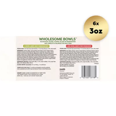 Cesar® Wholesome Bowls All Life Stage Wet Dog Food & Meal Topper - 6 Count - Image 8