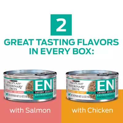 Product Purina® Pro Plan® Veterinary Diets EN Savory Selects Gastroenteric Wet Cat Food - Variety Pack, 24ct