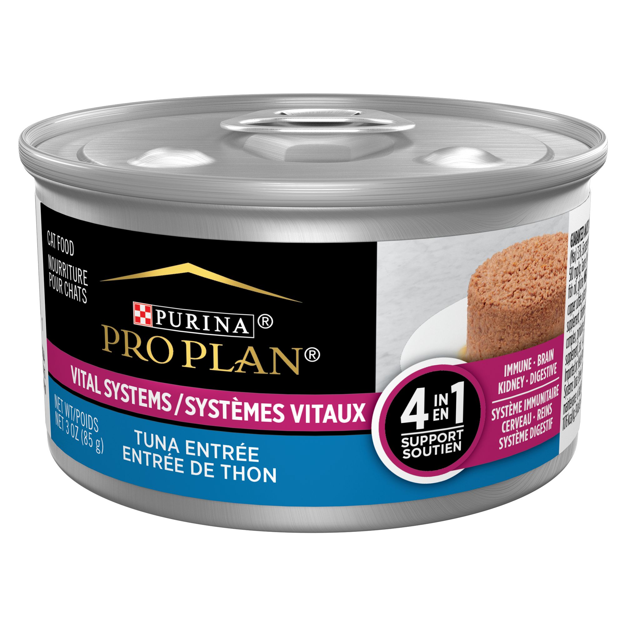 Purina Pro Plan Vital Systems Adult Wet Cat Food Size 3 oz Flavor Tuna PetSmart