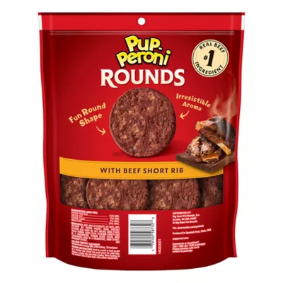 Product Pup-Peroni Rounds Dog Treat All Ages - Beef, Short Rib