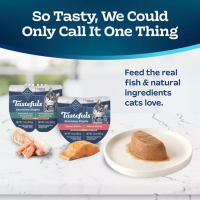 Product Blue Buffalo Tastefuls Spoonless Singles Wet Cat Food Variety Pack - 12ct, Fish, Pate