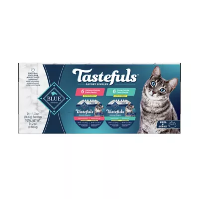 Product Blue Buffalo Tastefuls Savory Singles Adult Cat Food - Natural, 12 Count Variety Pack