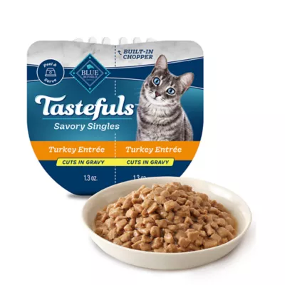 Product Blue Buffalo Tastefuls Spoonless Singles Adult Wet Cat Food - Natural, Turkey, Cuts in Gravy