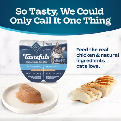 Product Blue Buffalo Tastefuls Spoonless Singles Adult Wet Cat Food - Natural, Chicken, Pate