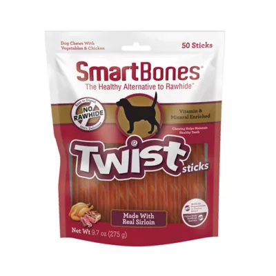 Product Smartbones Twist Sticks Dog Chew Treats - Sirloin