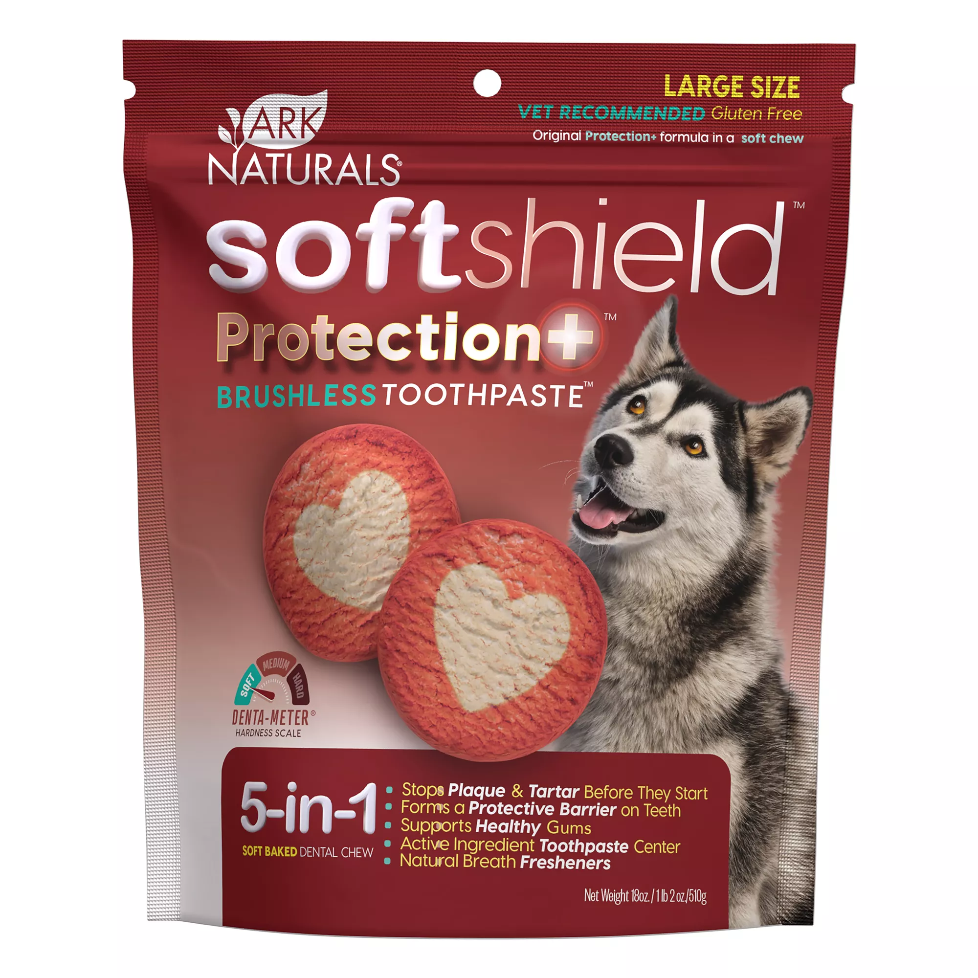 Ark Naturals® Softshield Protection Plus Brushless Toothpase Dental Chews - Large