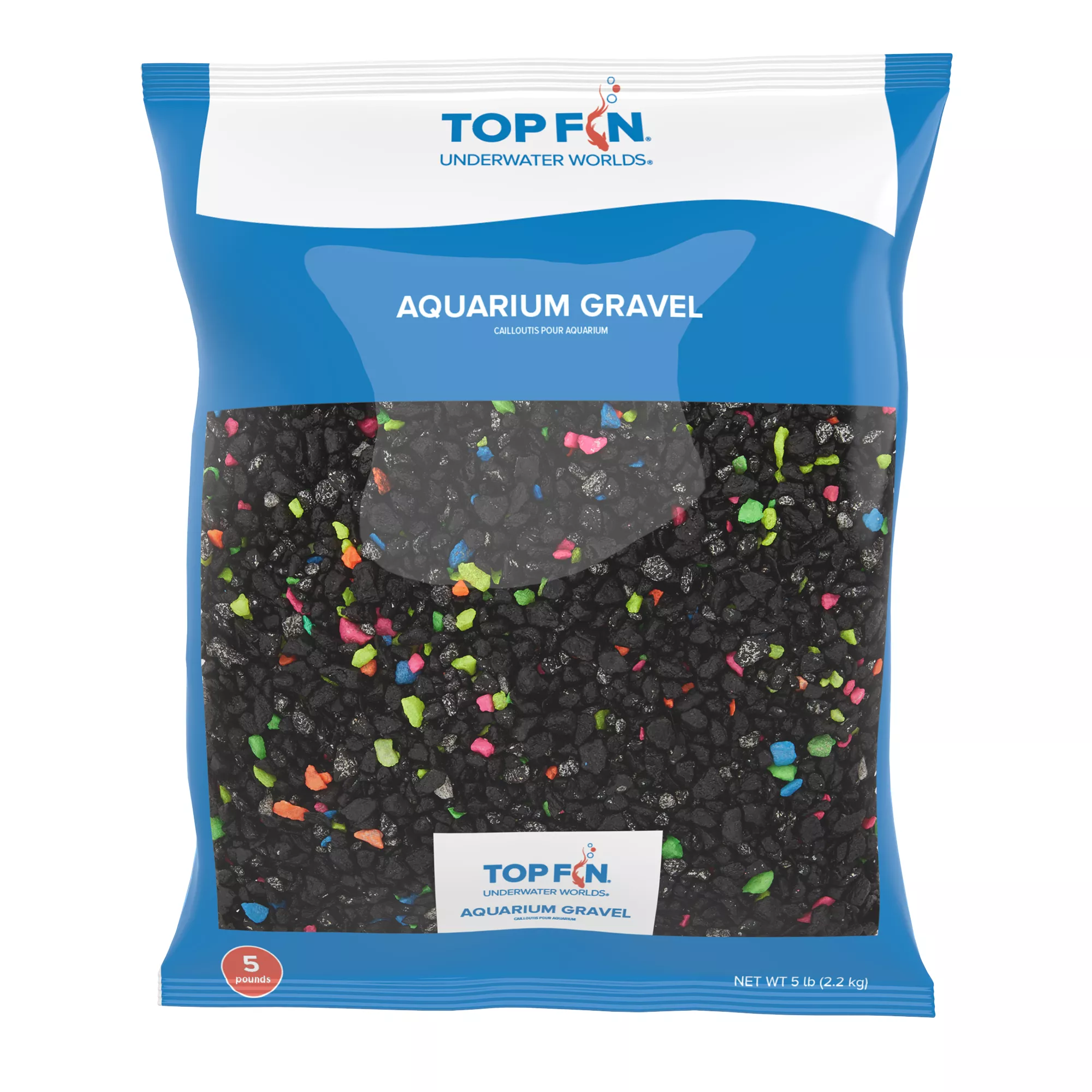 Top Fin® Premium Aquarium Gravel - Black & Neon