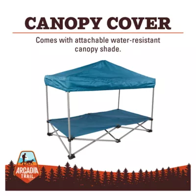 Product Arcadia Trail™ Elevated Canopy Cot with Water-Resistant Roll-Down Sunshade