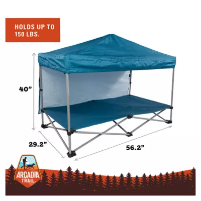 Product Arcadia Trail™ Elevated Canopy Cot with Water-Resistant Roll-Down Sunshade