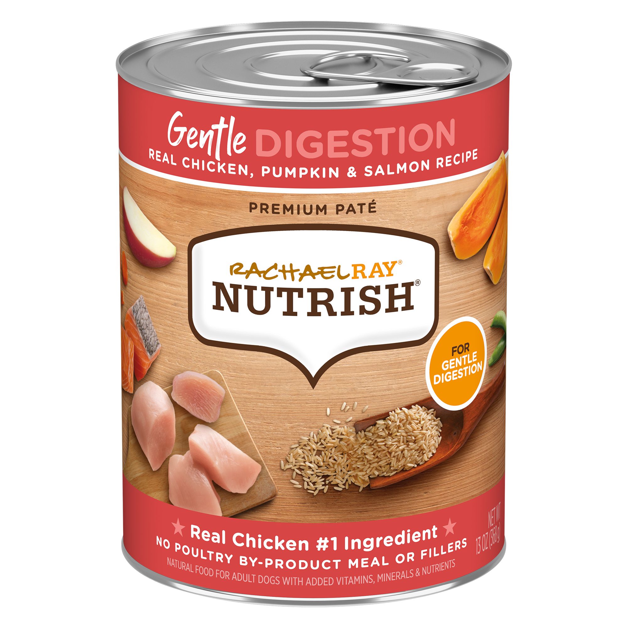 Rachael Ray Nutrish Gentle Digestion Wet Dog Food Adult Chicken Pumpkin Salmon