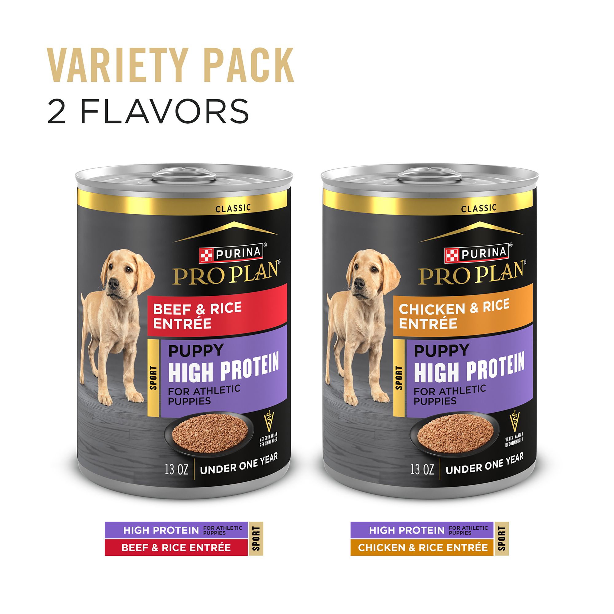 Purina Pro Plan Sport Puppy Wet Dog Food - High Protein, 13 Oz, 12