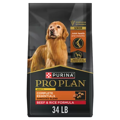 Product Purina Pro Plan Complete Essentials Shredded Blend Senior 7+ Dry Dog Food - Beef & Rice