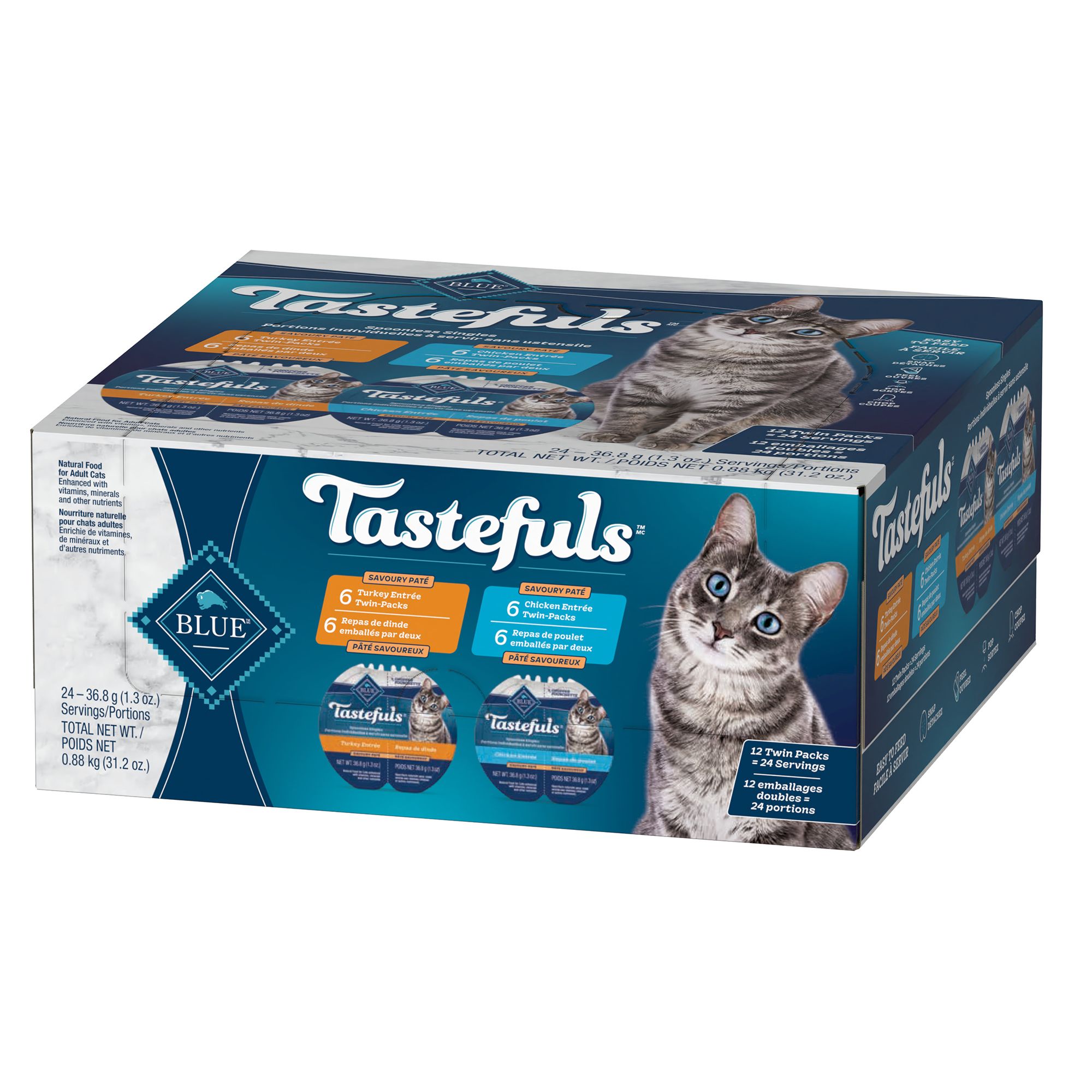 Blue Buffalo® Tastefuls™ Adult Cat Food Variety Pack - Natural, Chicken ...