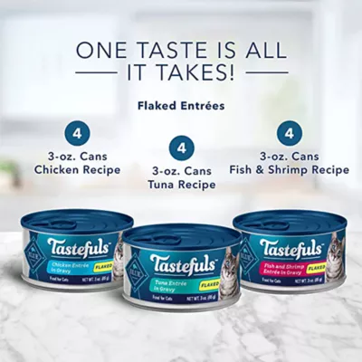 Product Blue Buffalo® Tastefuls™ Adult Cat Food Variety Pack - Natural, Flaked