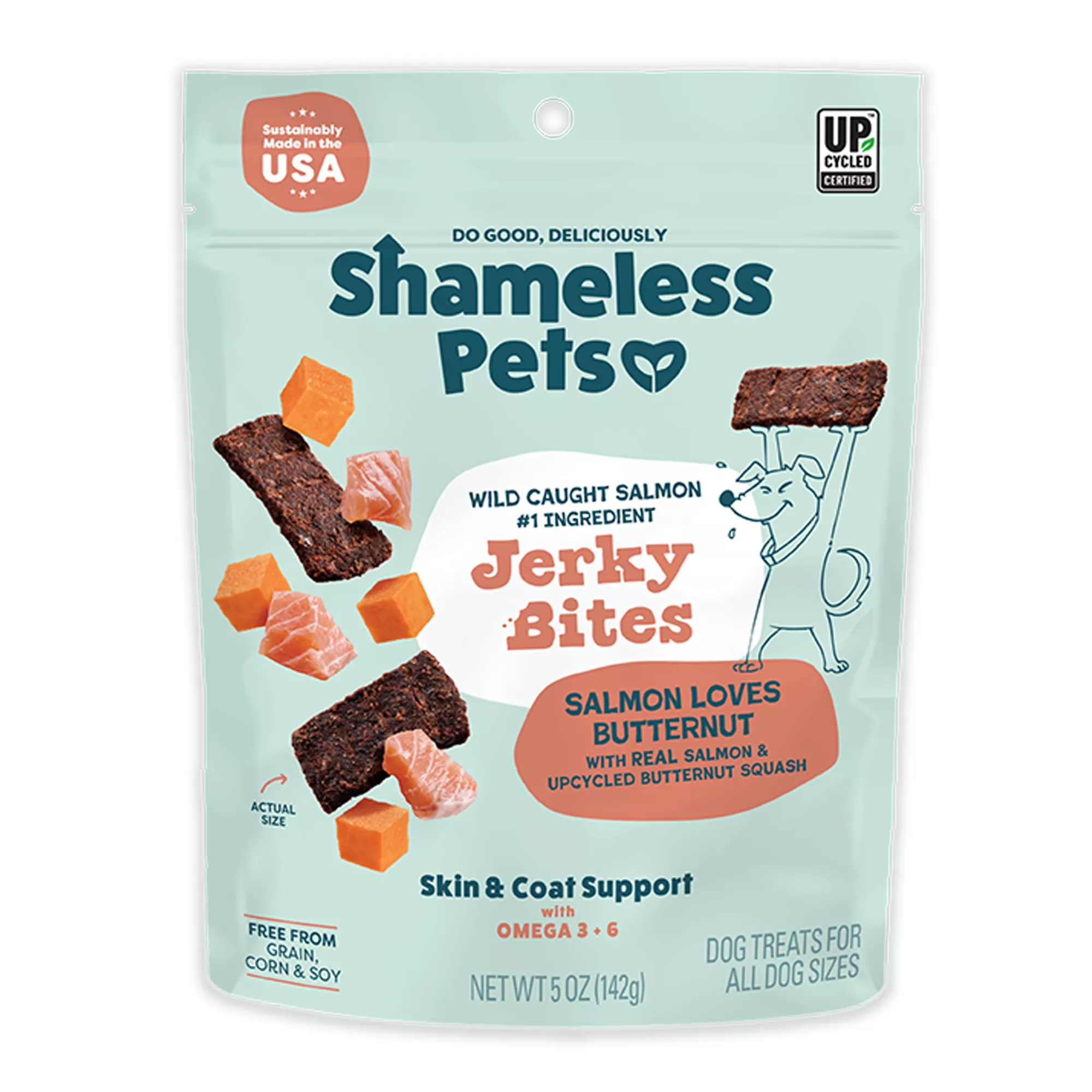 Shameless Pets Salmon Loves Butternut Jerky Dog Treats - Salmon & Butternut Squash