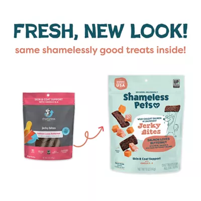 Product Shameless Pets Salmon Loves Butternut Jerky Dog Treats - Salmon & Butternut Squash